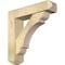 Ekena Millwork Olympic Craftsman Rough Sawn Bracket w/ Offset Brace, Douglas Fir, 6"W x 24"D x 24"H BKT0604X24X24OLY04RDF - alternate 1